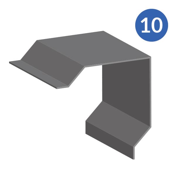 Outside container trim